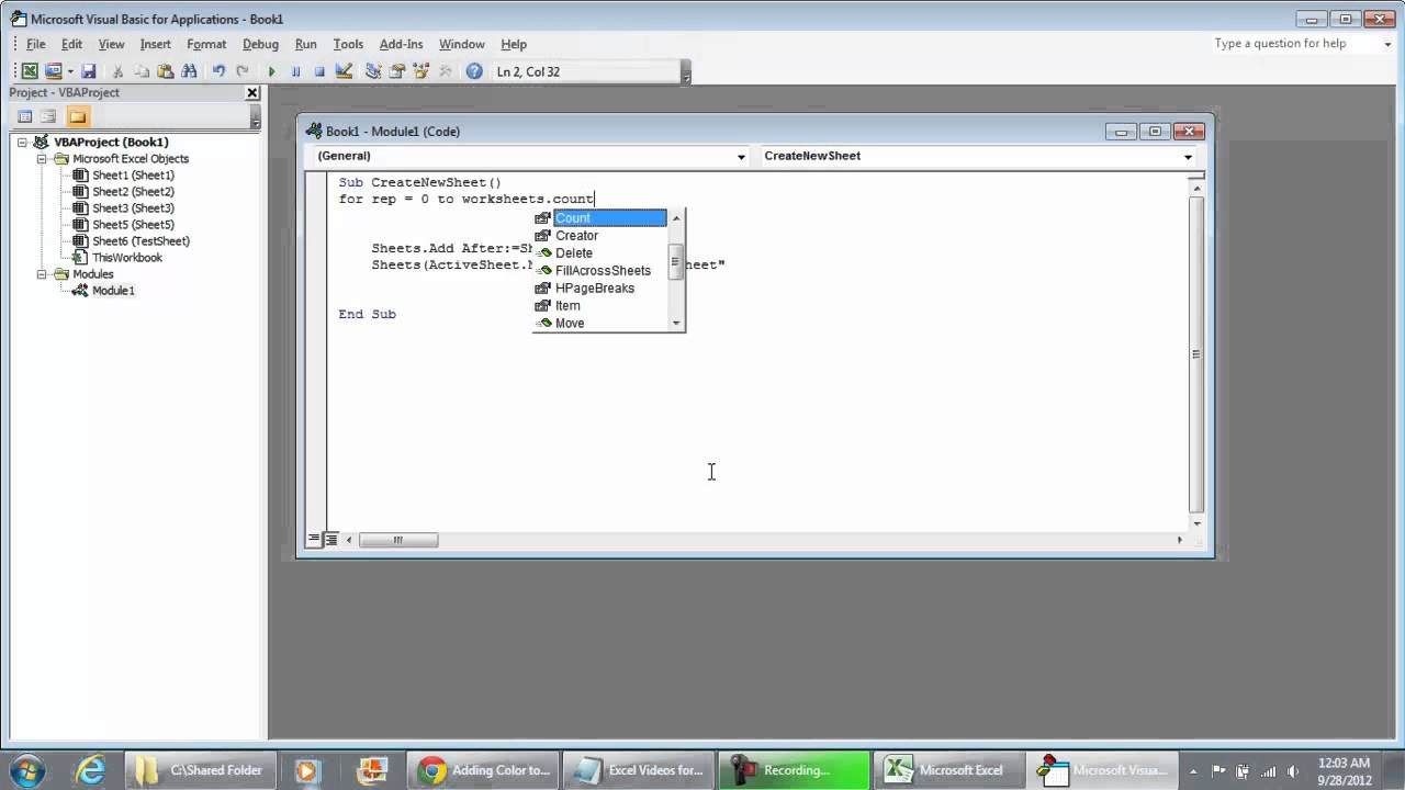 Create A New Sheet And Rename Worksheet Using VBA In Excel 2010 YouTube Create A New Sheet And Rename Worksheet Using VBA In Excel 2010 YouTube