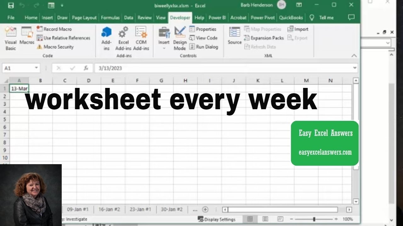 add a new worksheet in excel