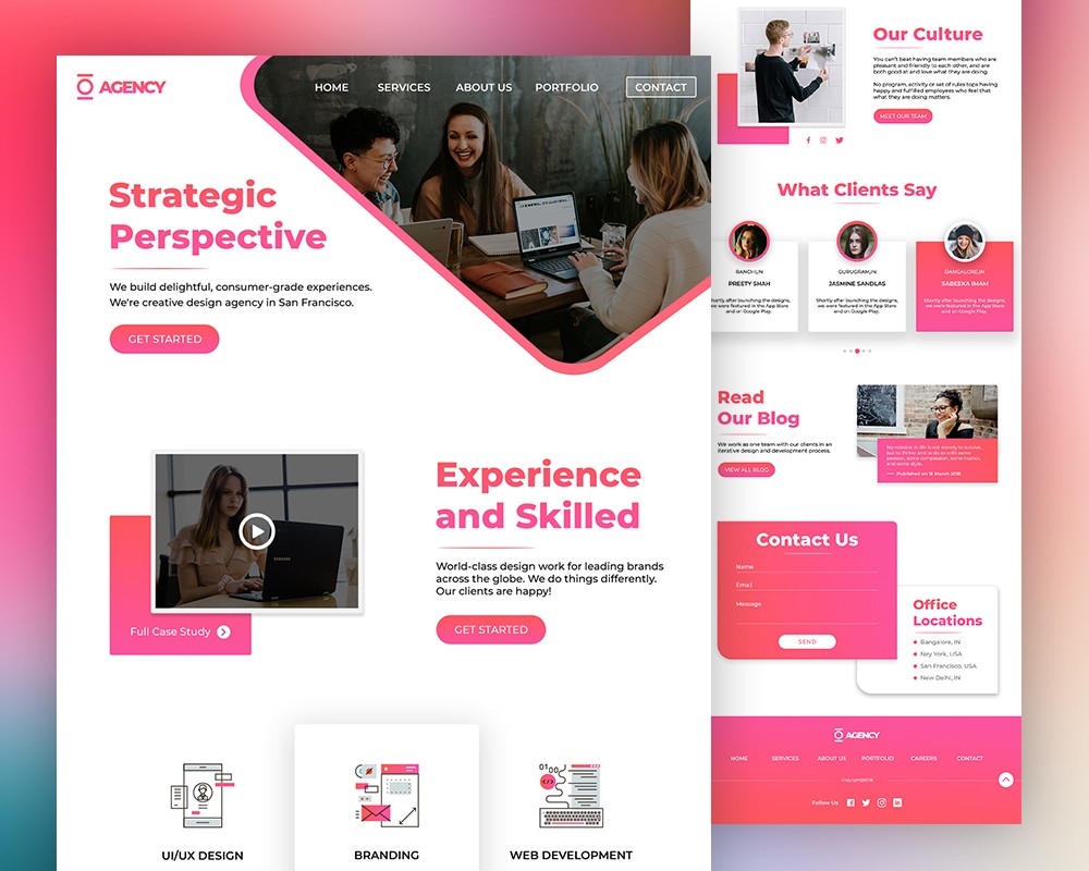 agency website template