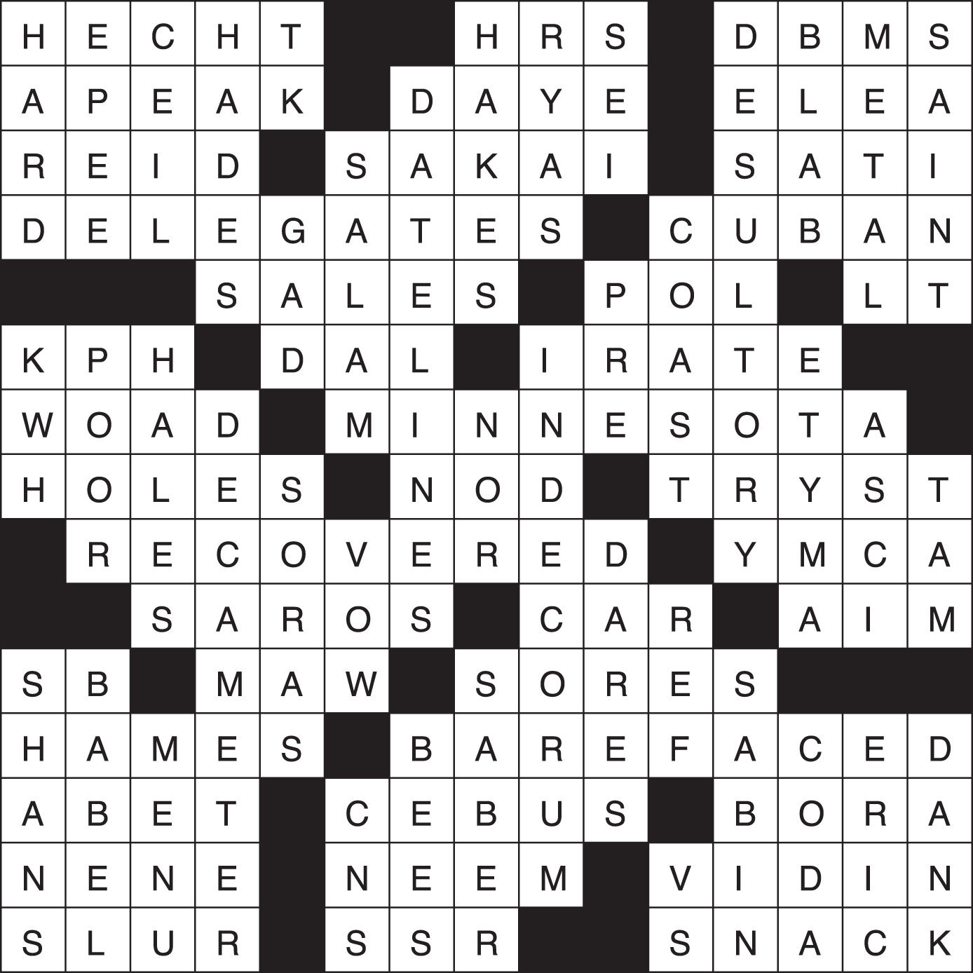 Crossword Puzzle Answers May 8 14 2025 The Northern Light