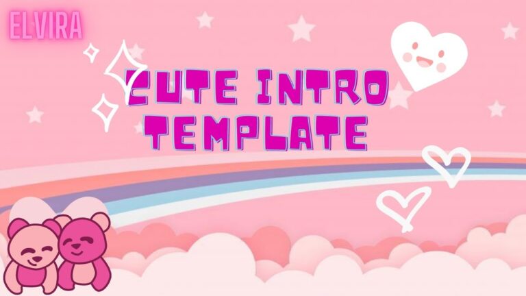 Cute Intro Template Free Join Our Discord Elvira YouTube