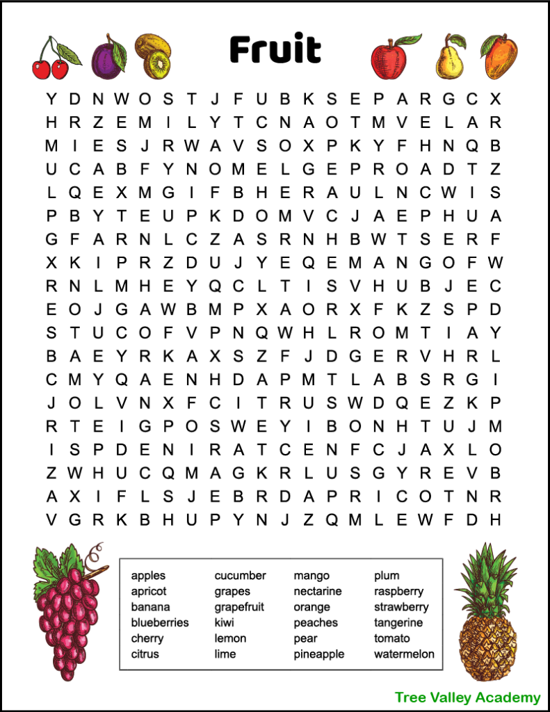 printable puzzles word search
