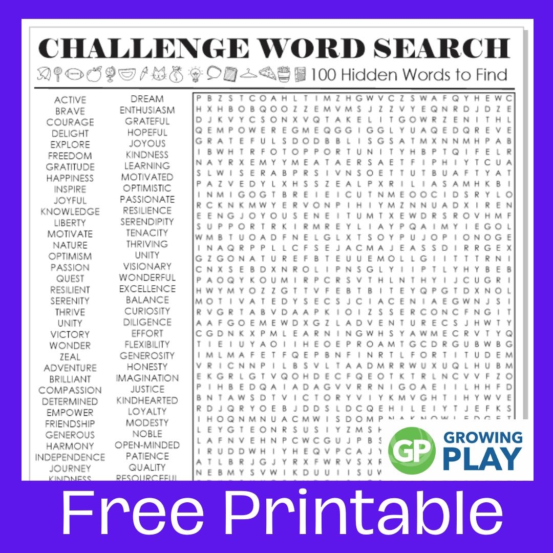 printable hard word searches