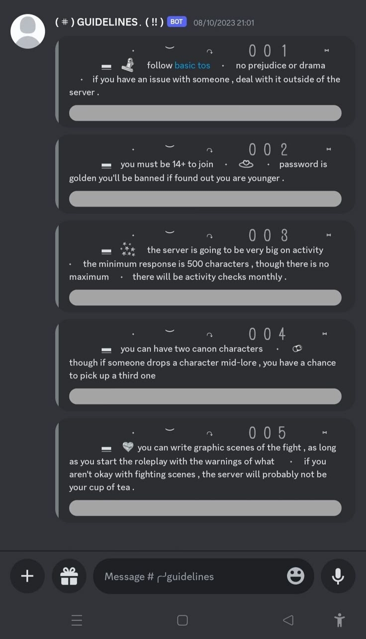 Discord Layout Aesthetic Rules