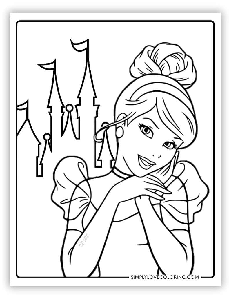 free printable princess coloring pages