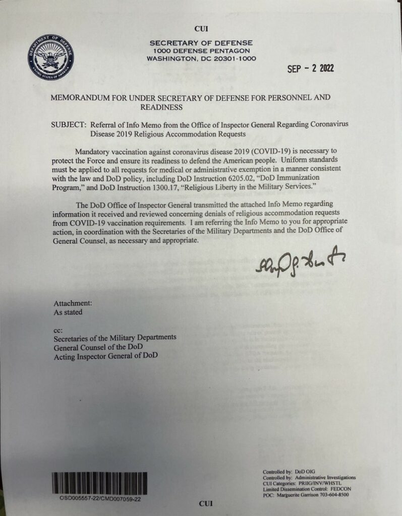 DoDIG Memo To SECDEF Highlights Deliberate Violation Of Federal Law Within The DoD TRMLX