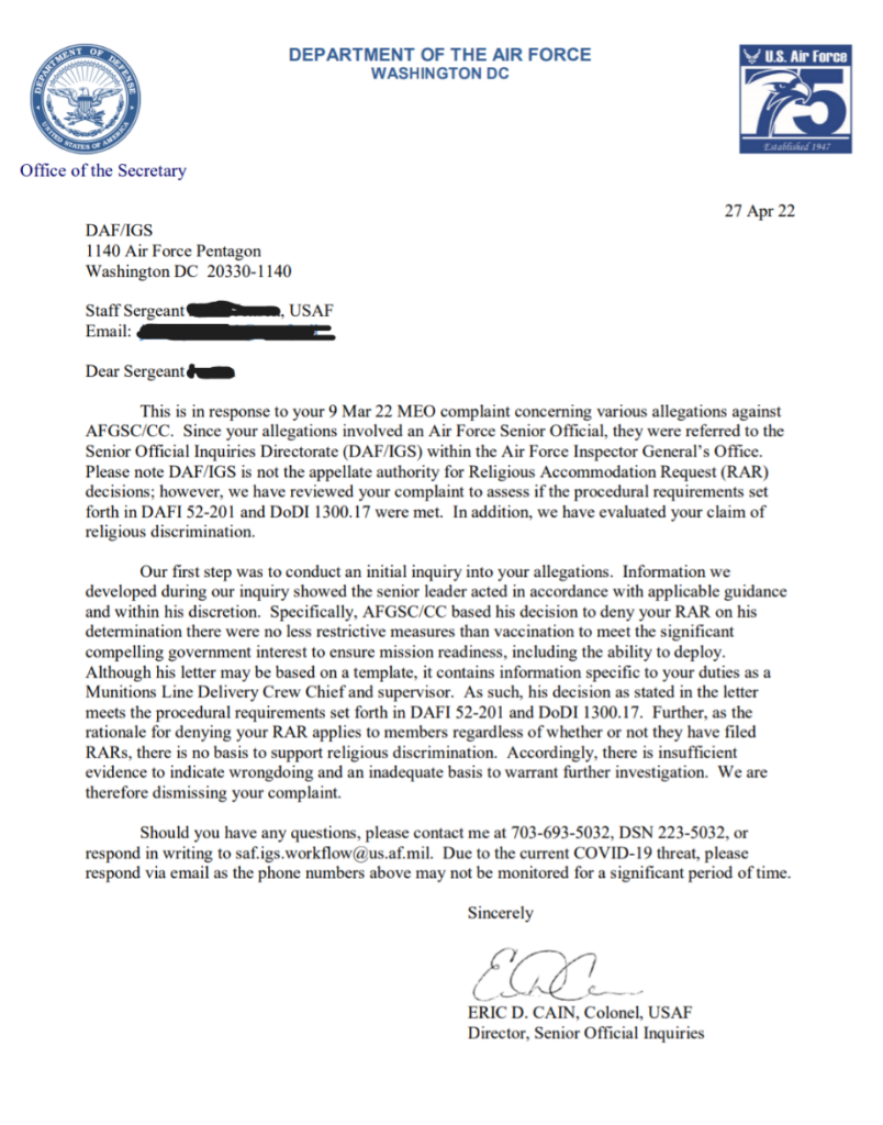 DoDIG Memo To SECDEF Highlights Deliberate Violation Of Federal Law Within The DoD TRMLX