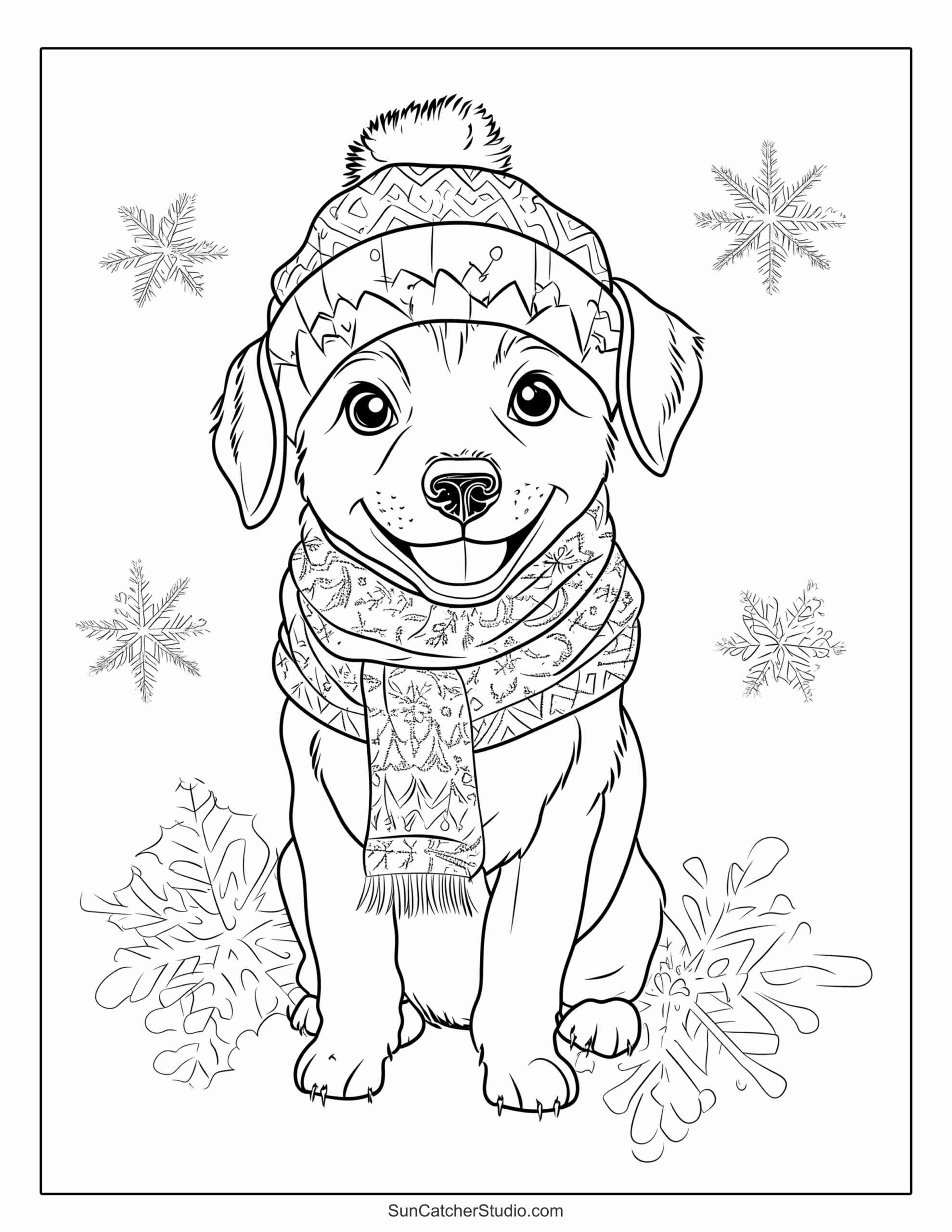 free dog coloring pages printable