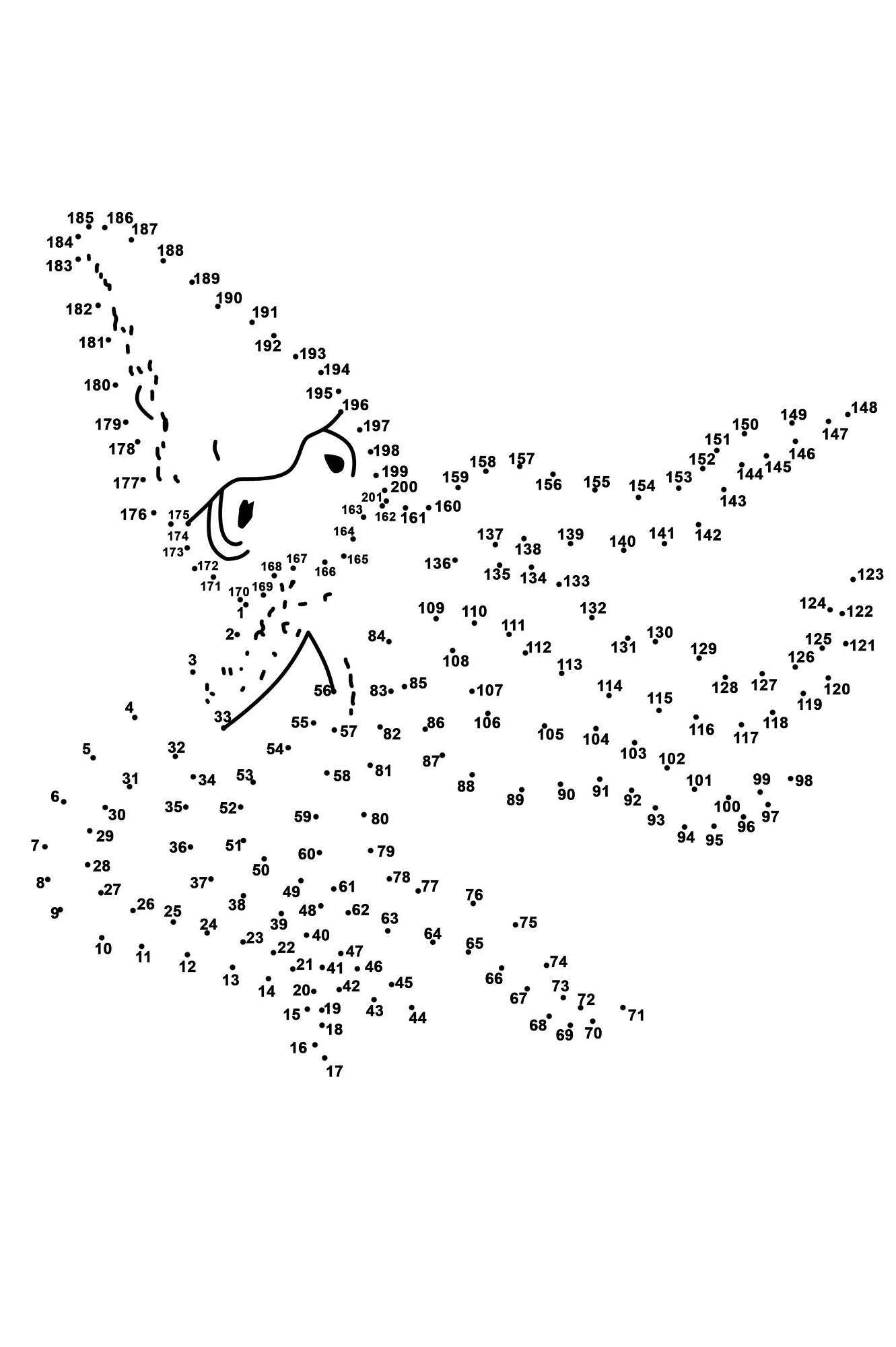 free printable dot to dot