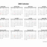 Download Blank Calendar 2025 12 Months On One Page Horizontal