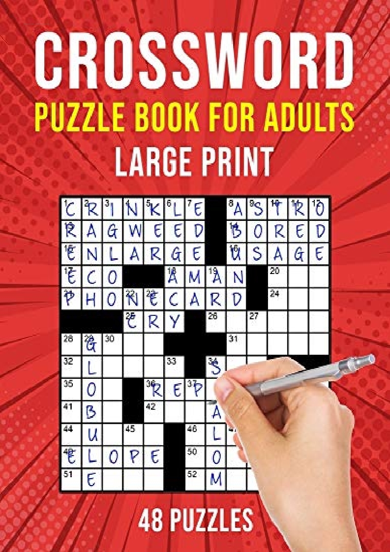 DOWNLOAD PDF Crossword Puzzle Books For Adults Large Print 48 Cross Word Puzzles For Adults Or Seniors US X