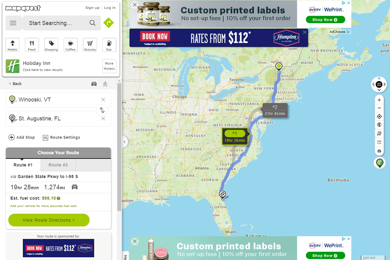 printable driving directions free