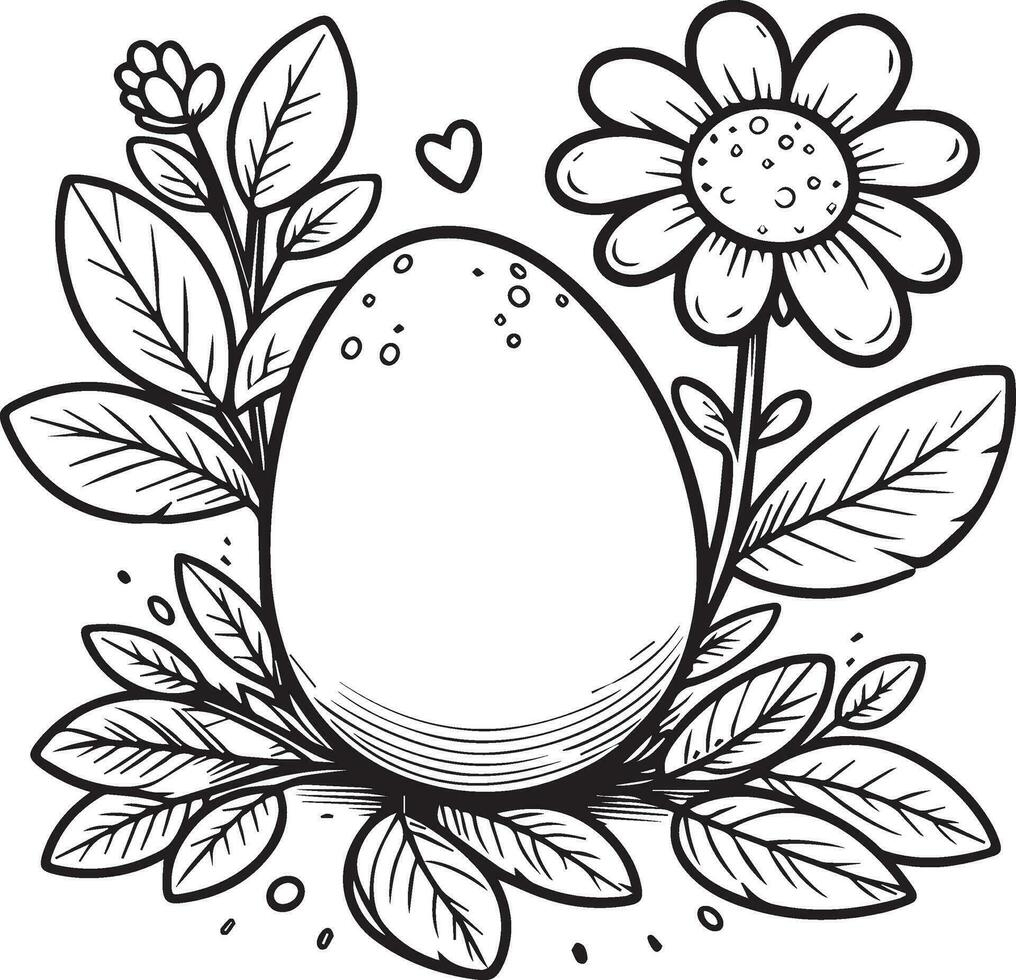 Easter Coloring Pages Eggs And Flowery Charm Free Printable Full size Easter Bunny Coloring Pages Blank Easter Egg Coloring Pages Cut Out Blank Easter Egg Coloring Pa 35984848 Vector Art At Vecteezy
