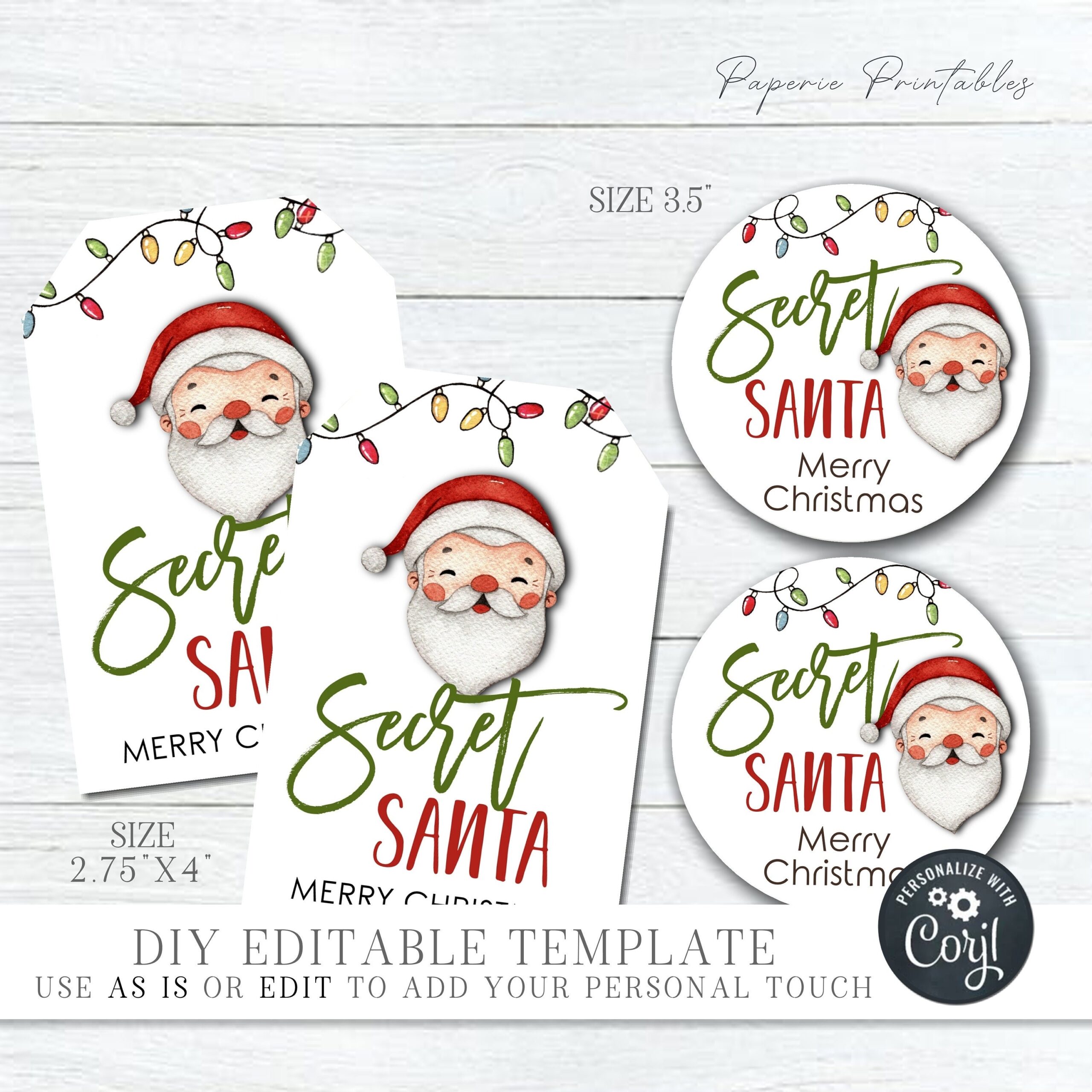 santa gift tags free printable