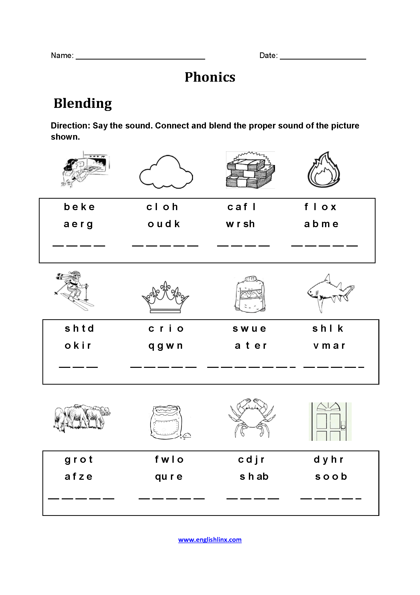Englishlinx Phonics Worksheets