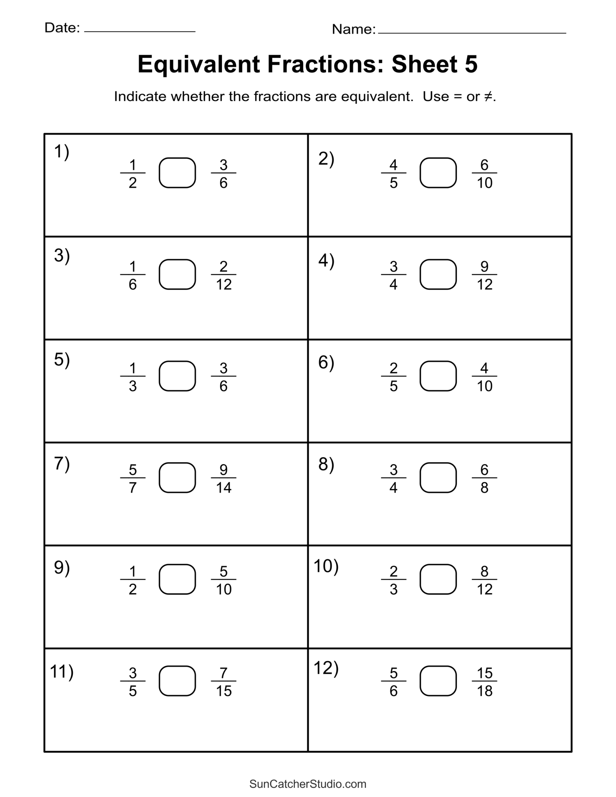 Equivalent Fractions Finding And Writing Equal Fractions Free Printables Monograms Design Tools Patterns DIY Projects Equivalent Fractions Finding And Writing Equal Fractions Free Printables Monograms Design Tools Patterns DIY Projects