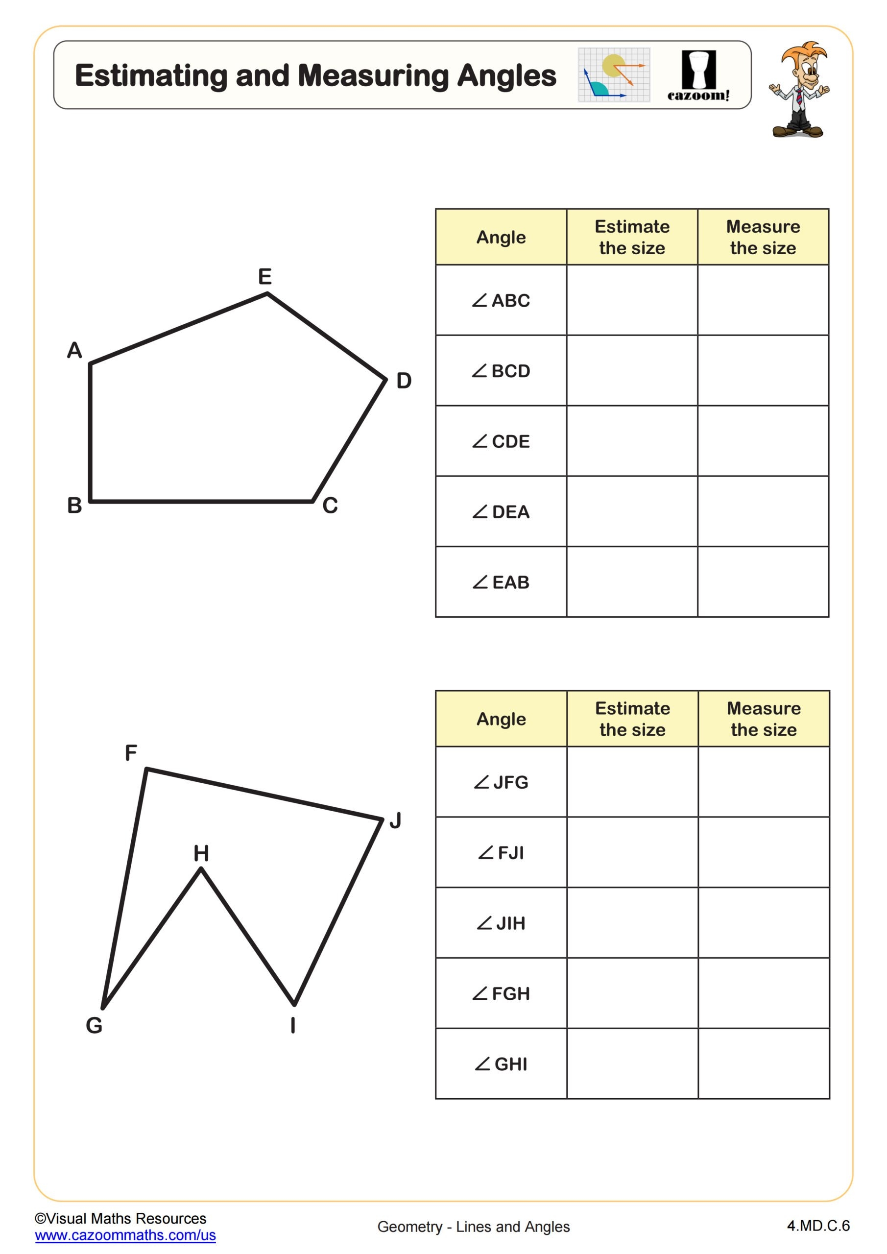 Estimating And Measuring Angles Worksheet 4th Grade PDF Worksheets Estimating And Measuring Angles Worksheet 4th Grade PDF Worksheets