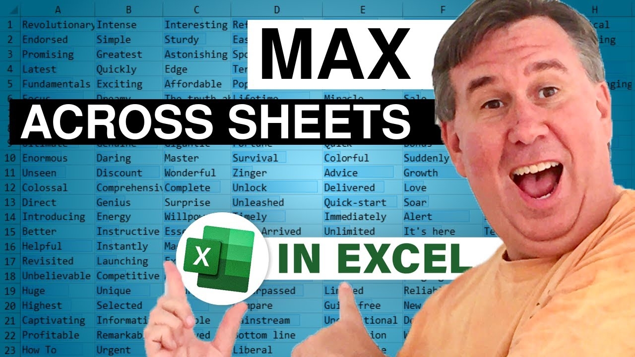 excel max worksheets