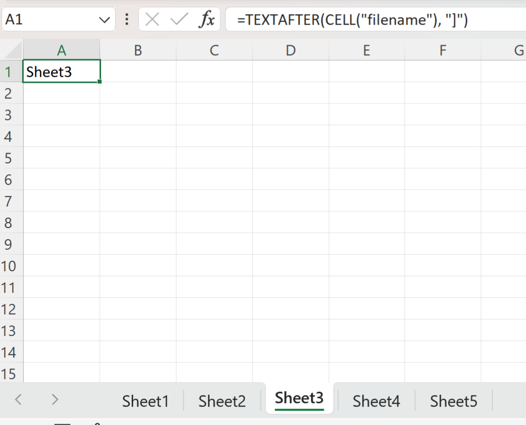excel worksheet name in formula