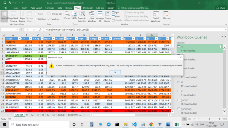 Excel How To Refresh All Worksheets Automatically Stack Overflow