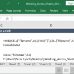 Excel Reference The Tab Name In A Cell A Simple Model