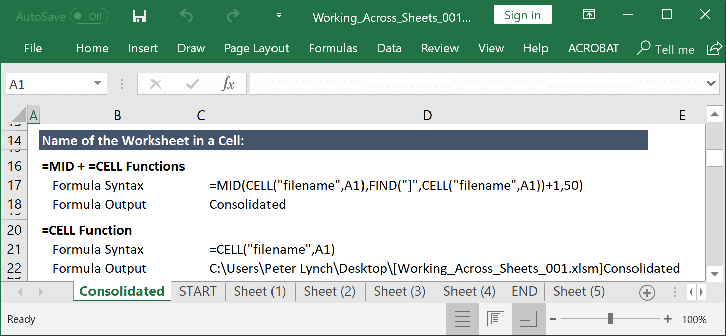 excel worksheet reference