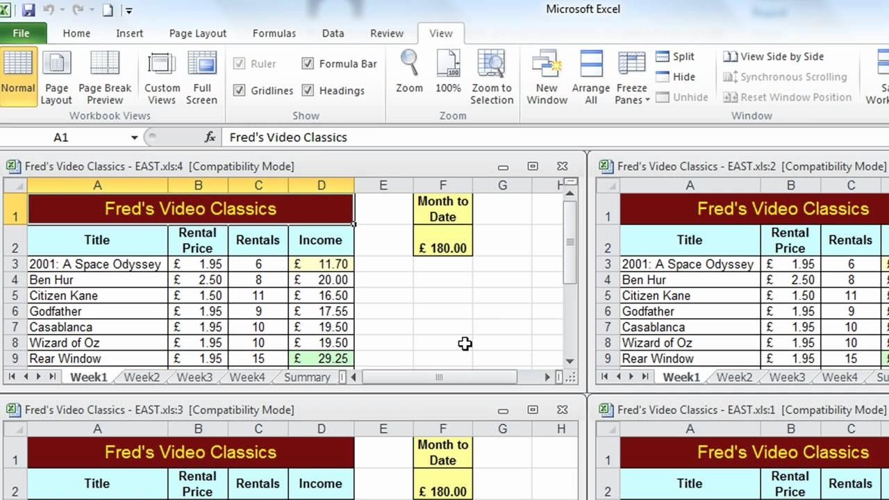 open excel worksheet in new window