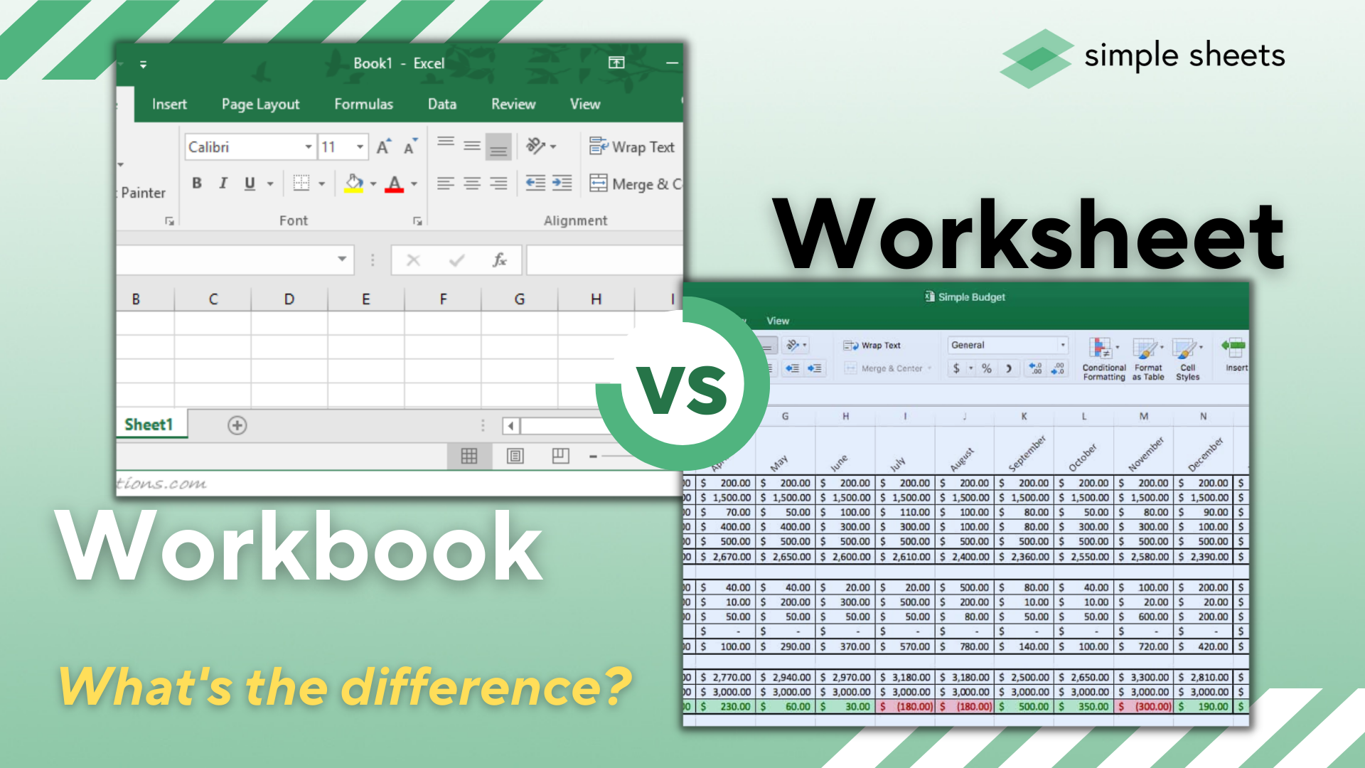 Excel Workbook Vs Worksheet What s The Difference  Excel Workbook Vs Worksheet What s The Difference