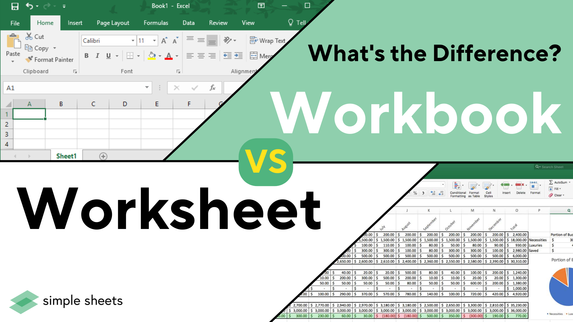 Excel Workbook Vs Worksheet What s The Difference  Excel Workbook Vs Worksheet What s The Difference