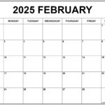 February 2025 Calendar Free Printable Calendars