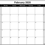 February 2025 Calendar Free Printable Calendars