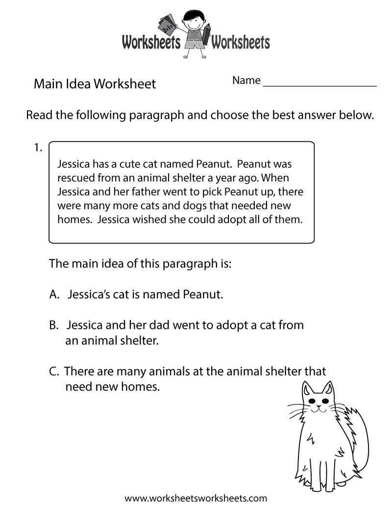 main idea worksheets 3rd grade main idea worksheets 3rd grade