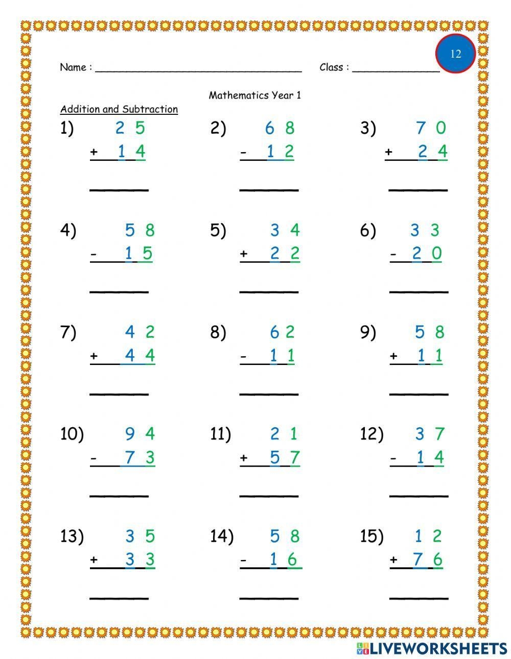 First Grade Addition And Subtraction Worksheets Subtraction Worksheets Library First Grade Addition And Subtraction Worksheets Subtraction Worksheets Library