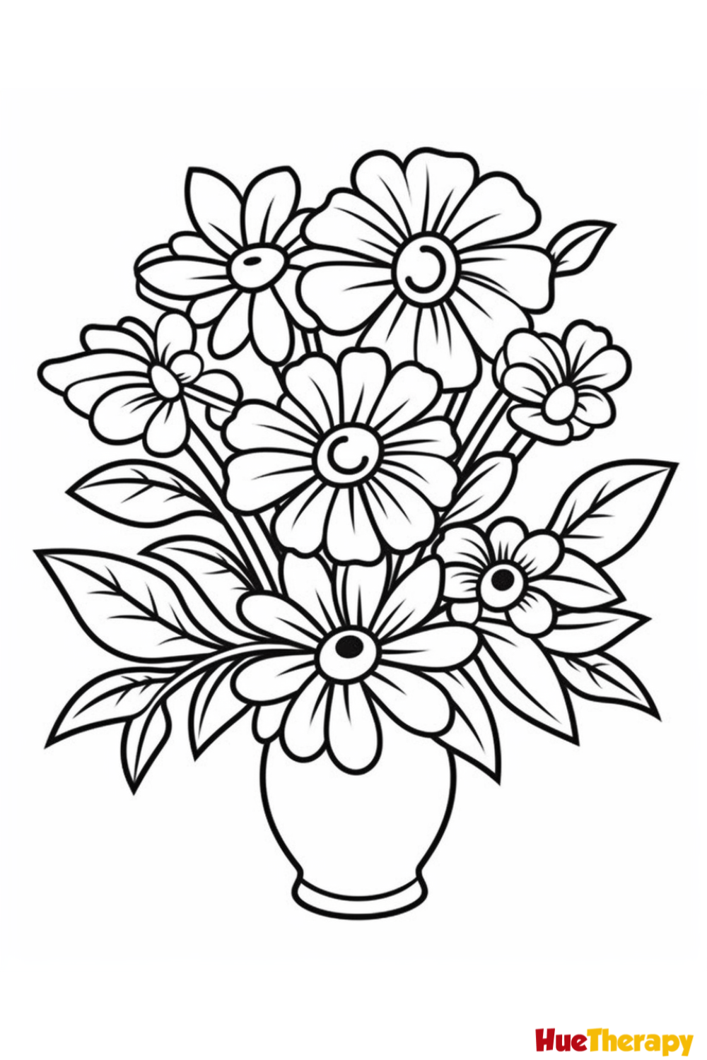 free flower printable coloring pages