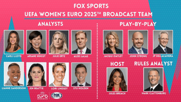 FOX Sports Unveils Distinguished Broadcaster Lineup For Historic Presentation Of UEFA Women s EURO 2025 Fox Sports Press Pass