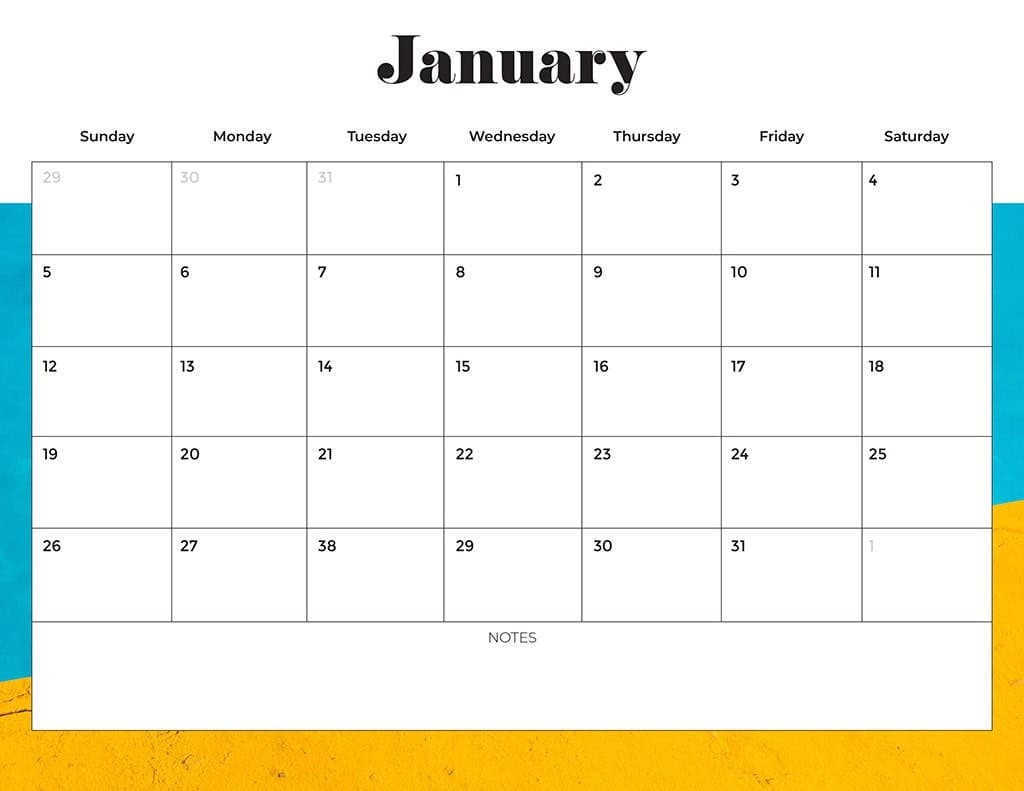 printable blank 2025 calendar pages
