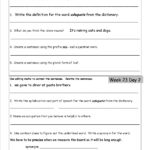 Free 3rd Grade Daily Language Worksheets