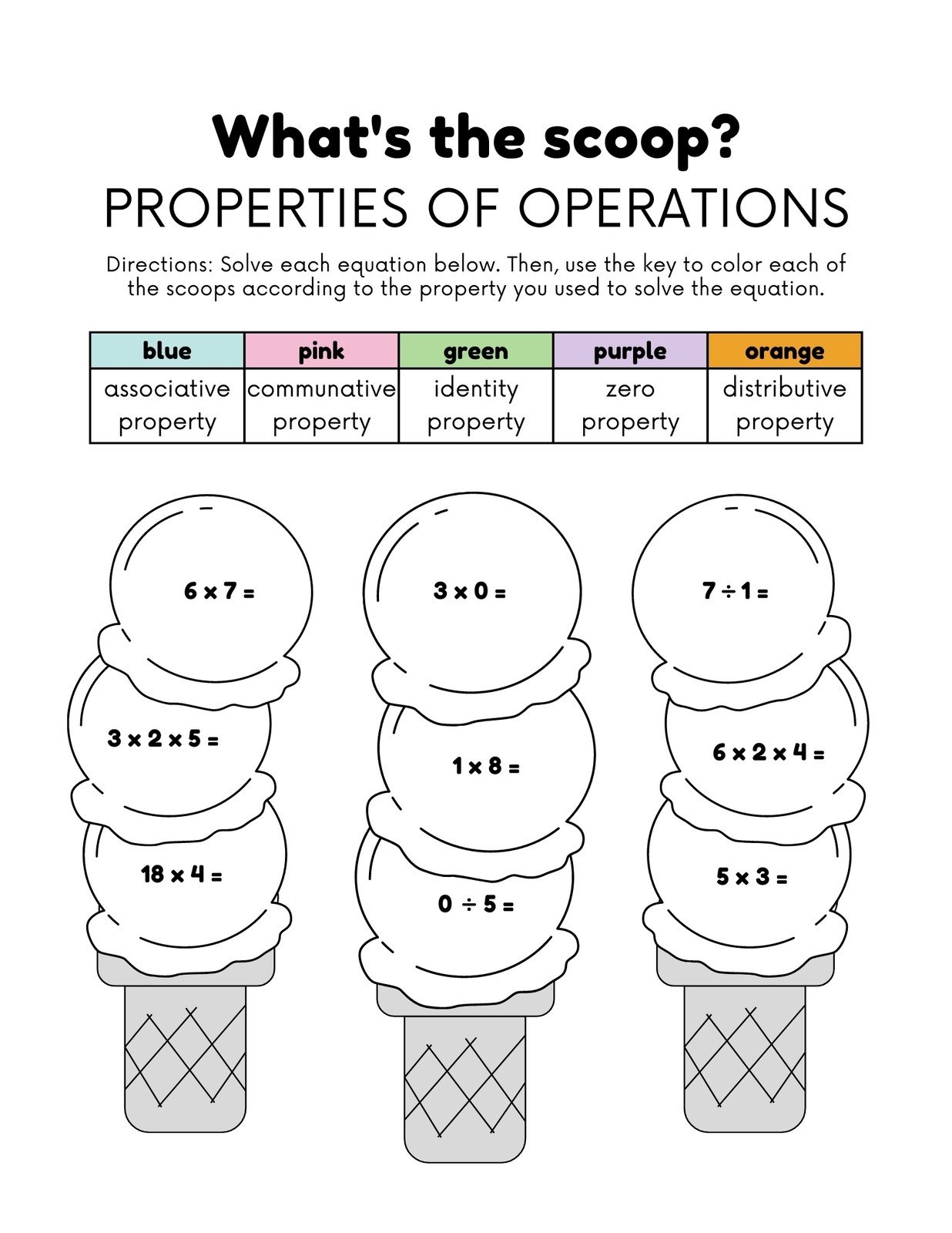 3rd grade math worksheet
