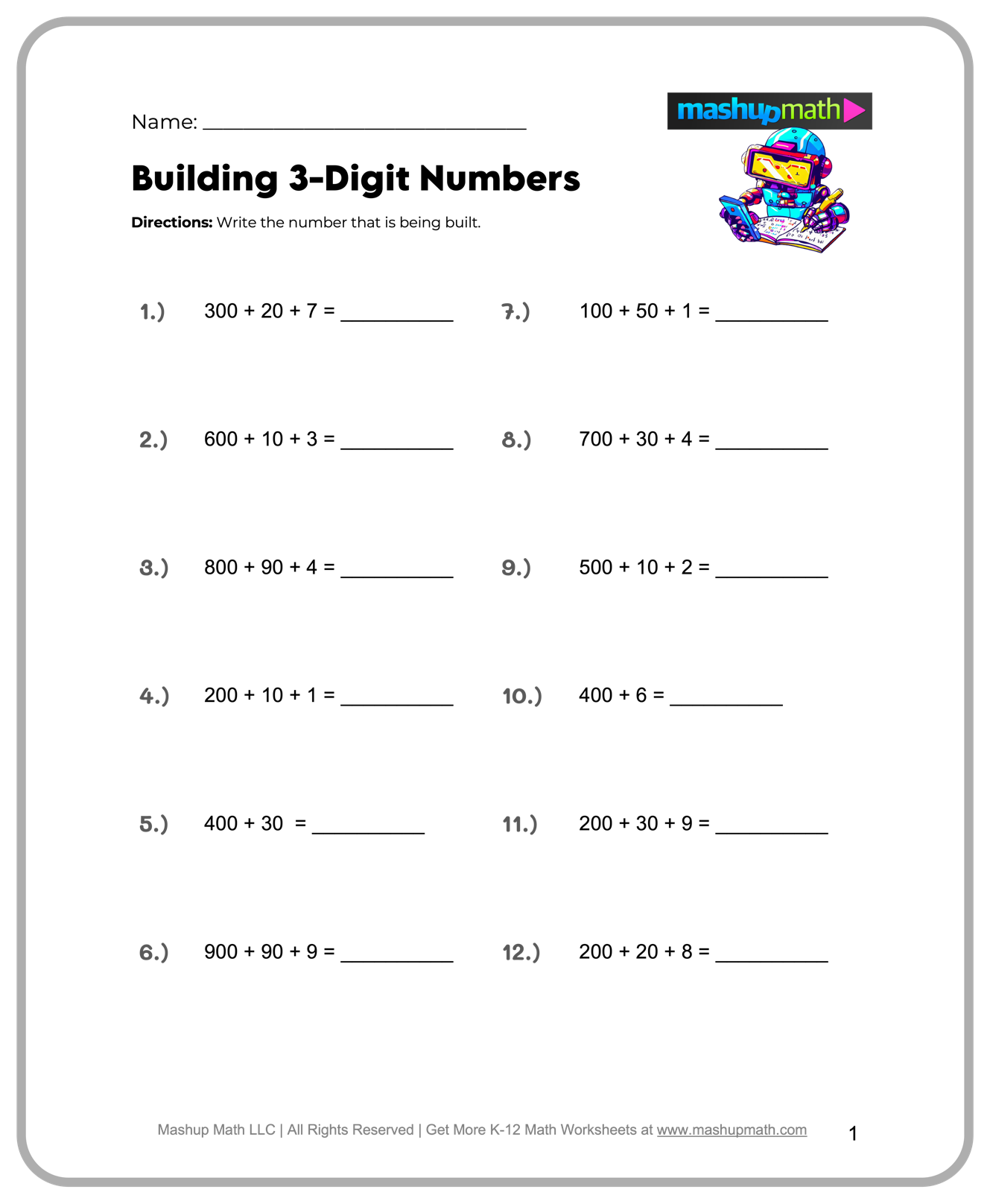 worksheets for 4th grade