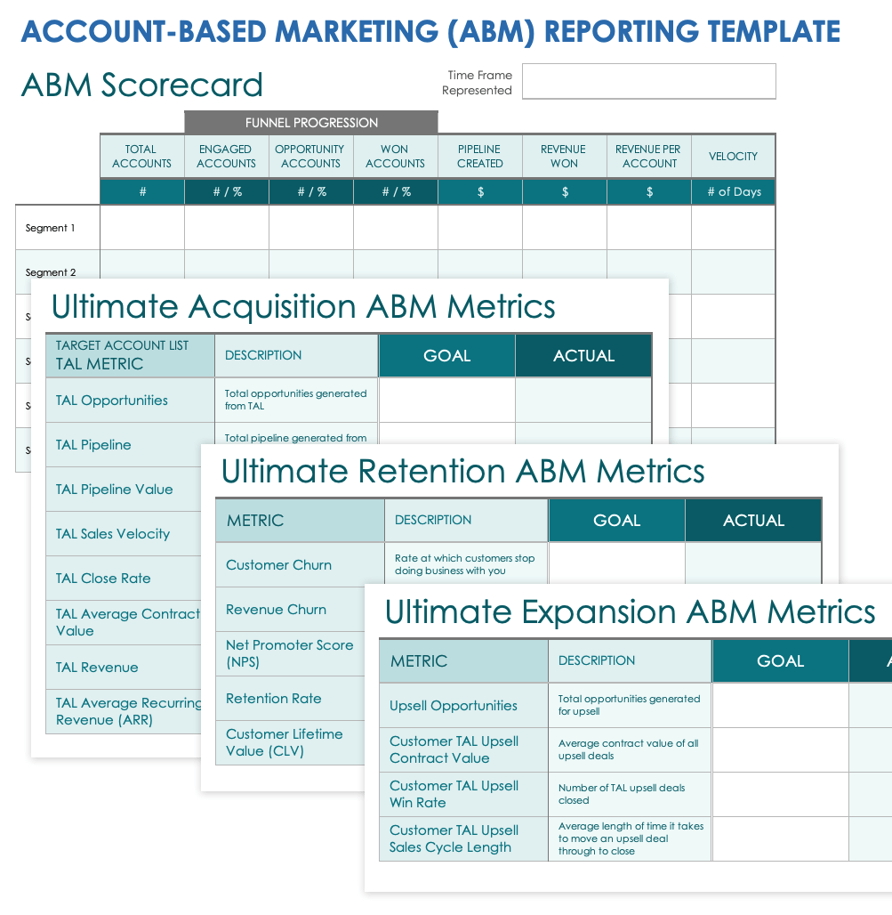 Free Account Based Marketing ABM Templates Smartsheet