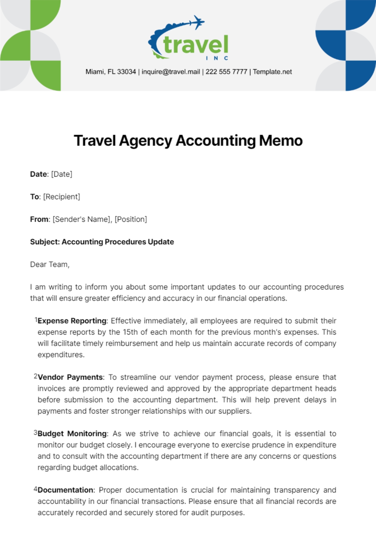 Free Accounting Memo Templates To Edit Online And Print