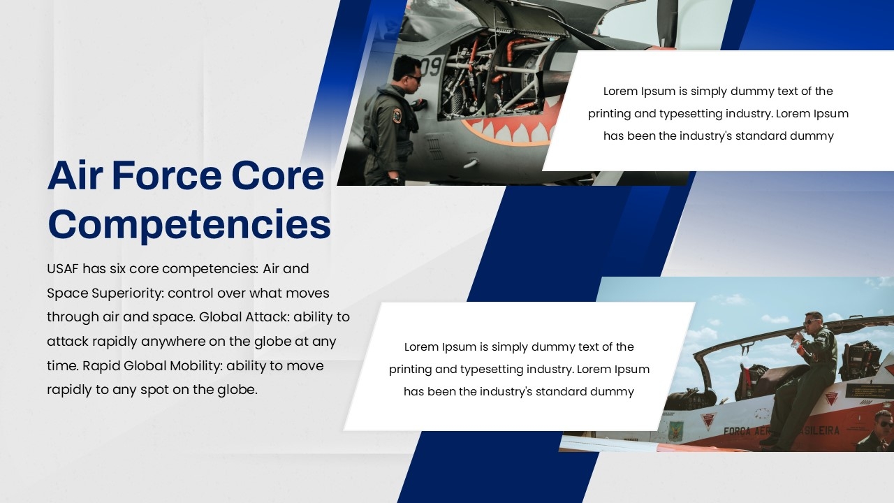 Free Air Force PowerPoint Template And Google Slides SlideChef