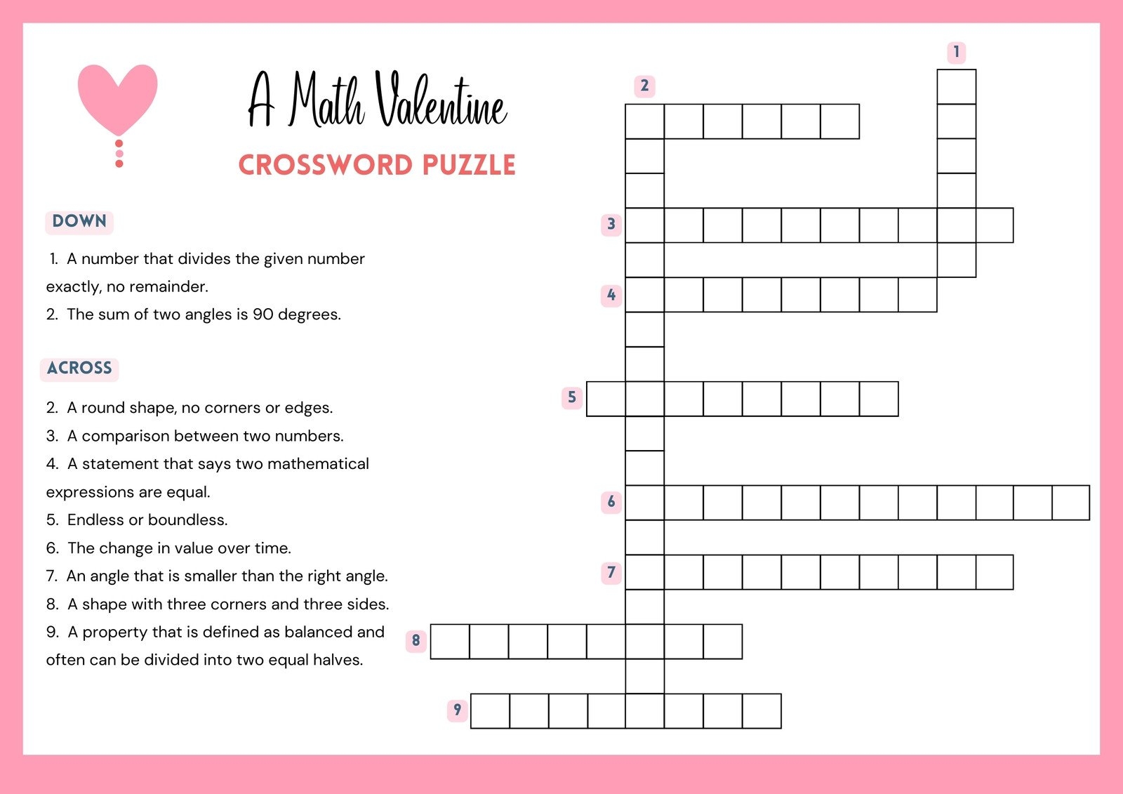 printable crossword maker free