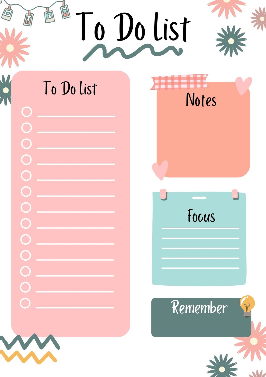 printable to do list