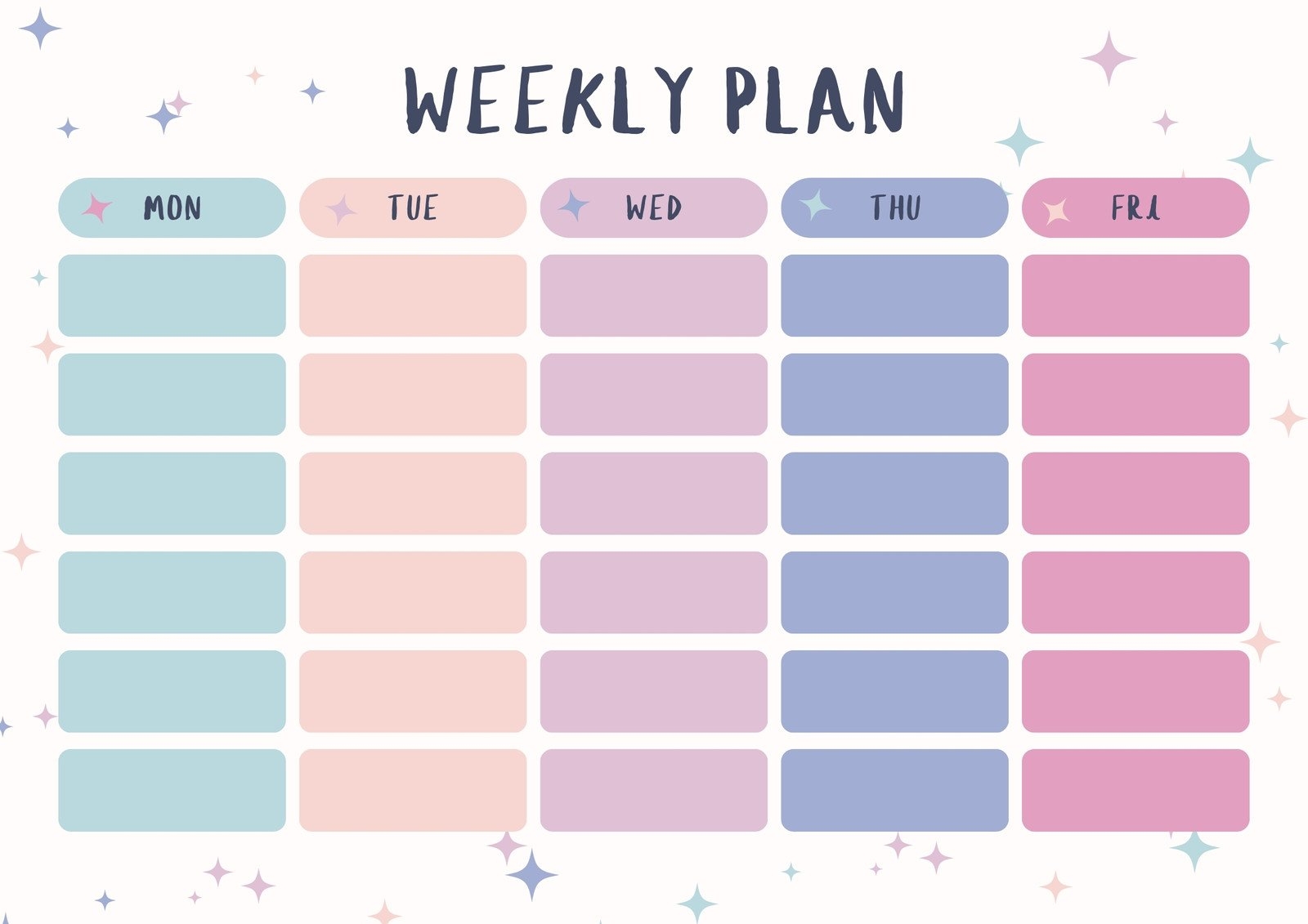 Free And Customizable Weekly Schedule Templates Canva