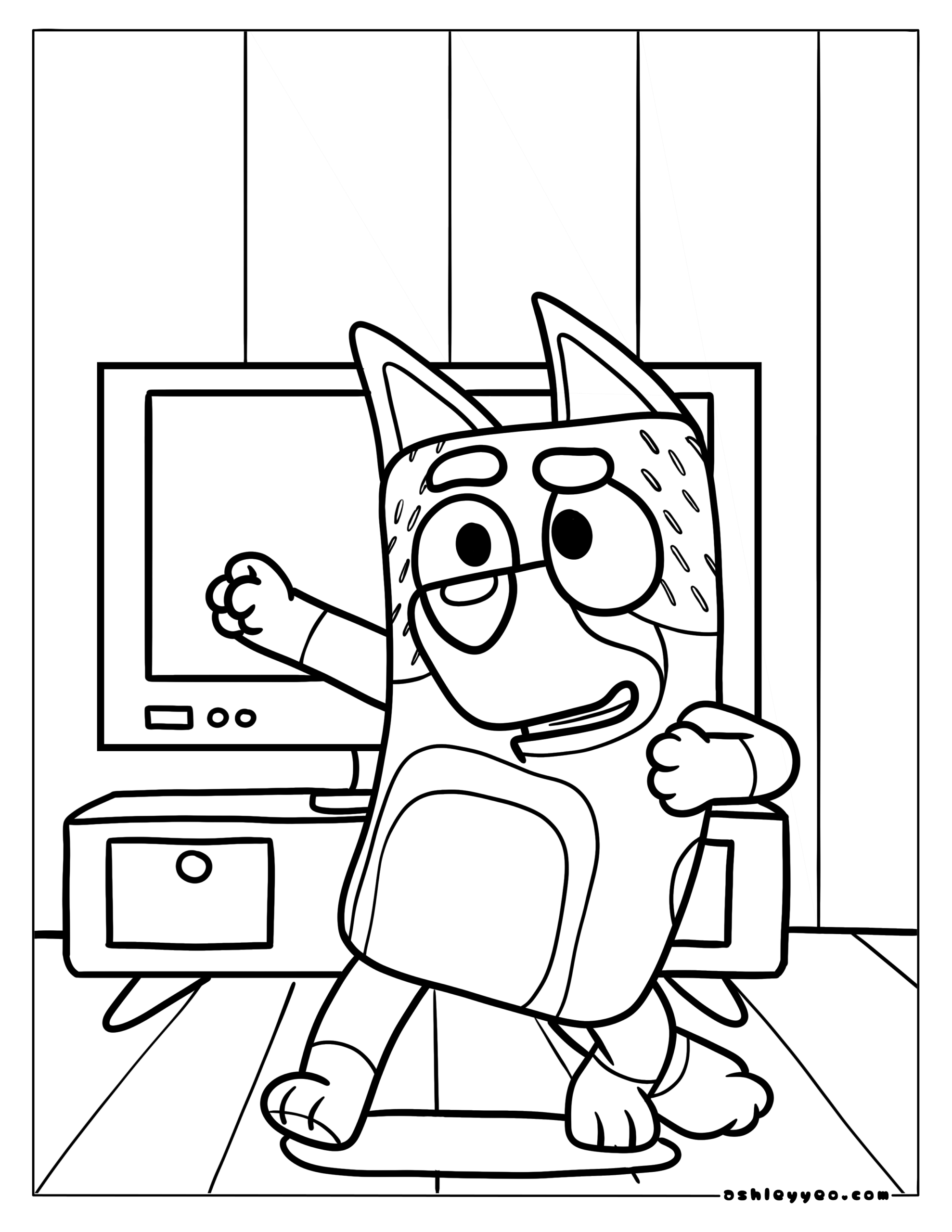 bluey coloring pages free printable