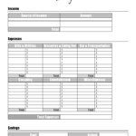 FREE Budget Sheet Template Printable And Editable