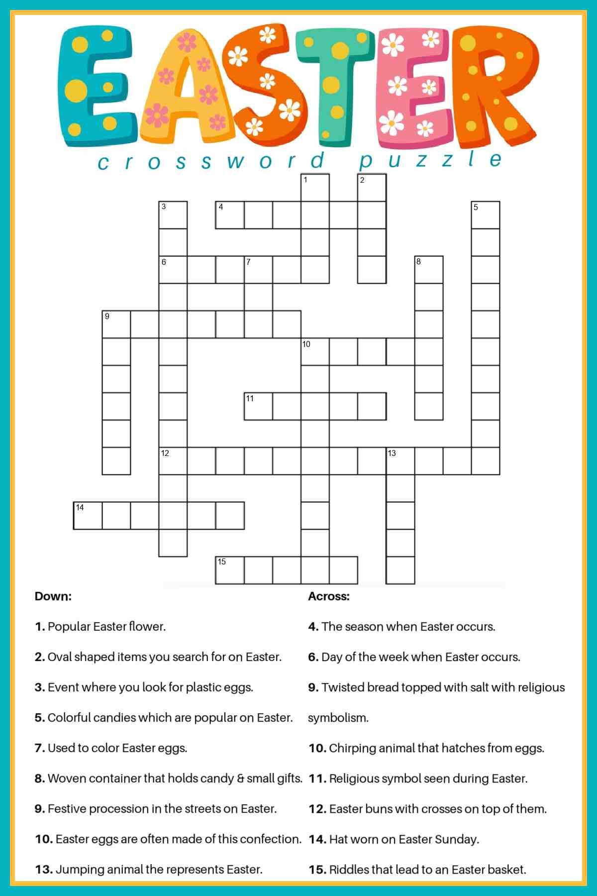printable crossword puzzles free