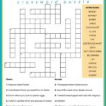 Free Easter Crossword Puzzle Printable 2 Versions Answer Key
