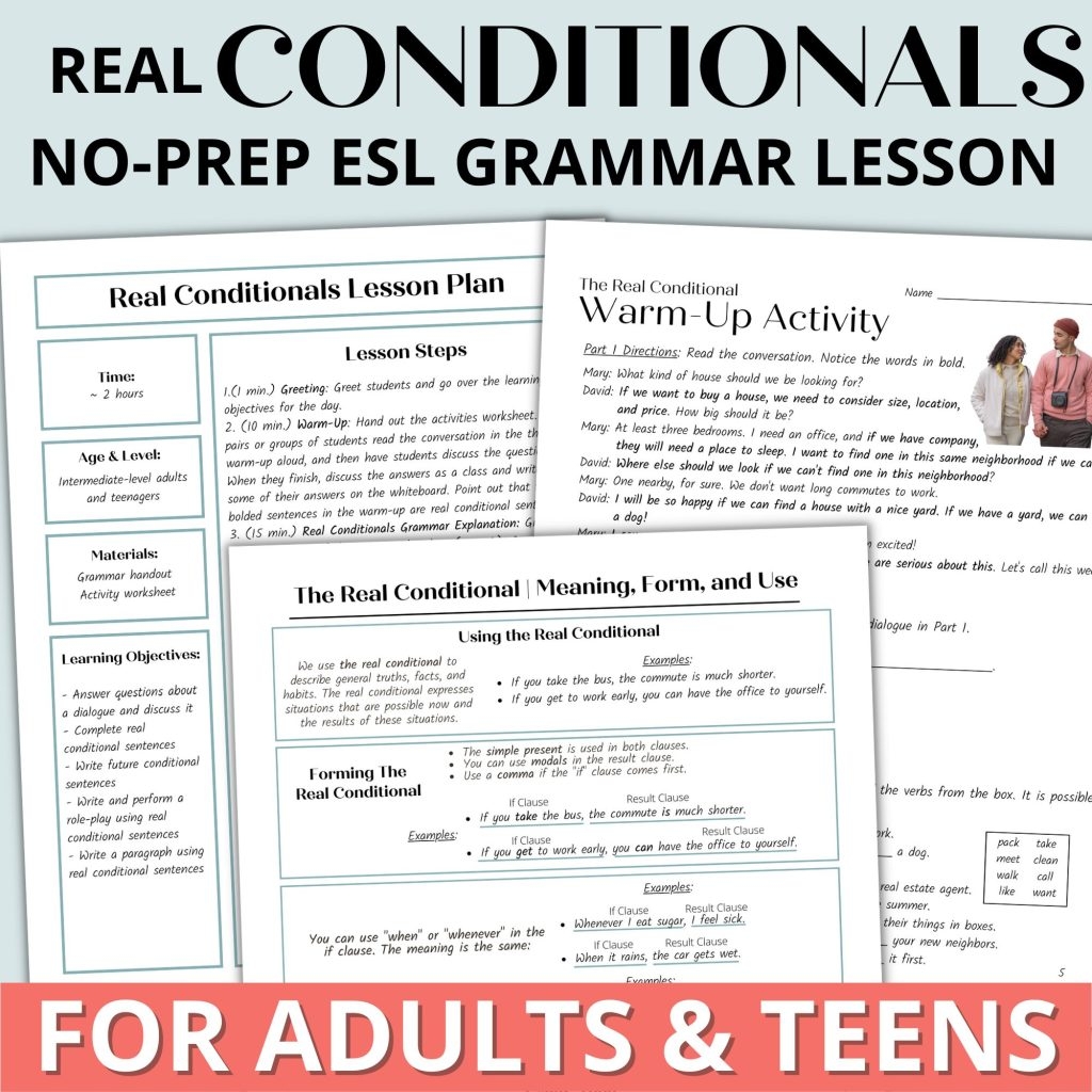 Free ESL Lesson Plan And Grammar Worksheets English Teaching Toolkit